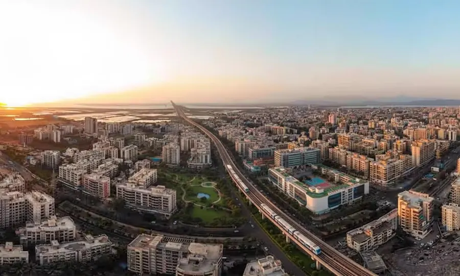 Aerial view of a growing Bengaluru corridor